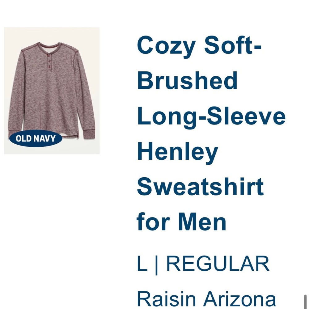 NWT OLD NAVY MENS long sleeved Henley